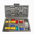 1 Set Car Air Conditioning Valve Quick Core Remover Installer Low/High Pressure Refrigerant Adapter Valve Core Remover Tool Qme Default Title