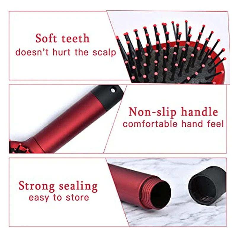 Comb Hair Brush Hidden Compartment Removable Lid Discreet Storage Qme