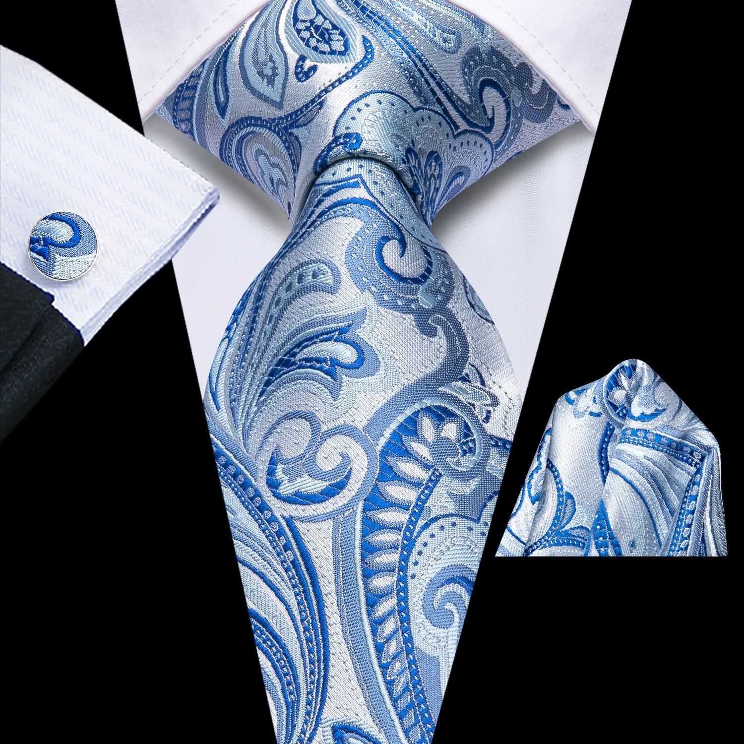 Hi-tie Designer Grey Plaid Novelty Silk Wedding Tie Men Handky Qme LDSN3945
