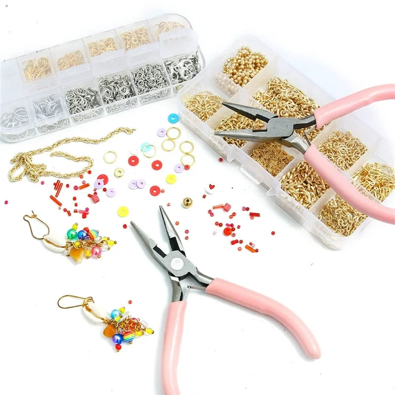 Jewelry Pliers Tools Needle/Chain Nose Pliers, Round Nose Pliers and Wire Cutter for Jewelry Repair Wire Wrapping DIY Craft Qme