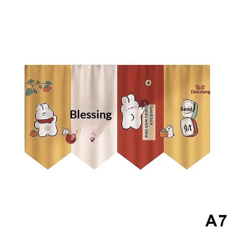 Self-Adhesive Animal Door Curtain Portable Easy No-Drill Multi-Room Use Door Curtain For Door, Window, Kitchen, Basement Qme A7