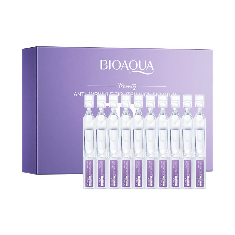 30pcs/box BIOAQUA Retinol Vitamin C Hyaluronic Acid Serum for Face Moisturizing Firming Hydrating Facial Essence Face Skin Care Qme