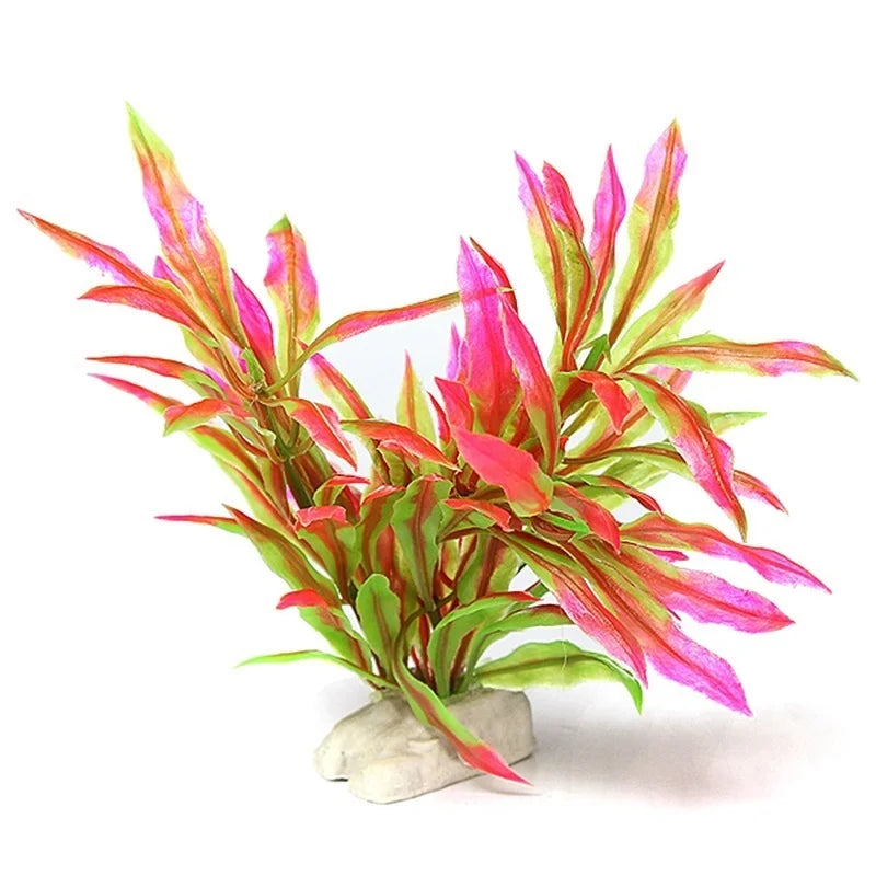 Plastic Non-toxic Simulation Aquatic Grass Artificial Plant Aquarium Landscape Plants Fish Hiding Fish Tank Decoration Qme