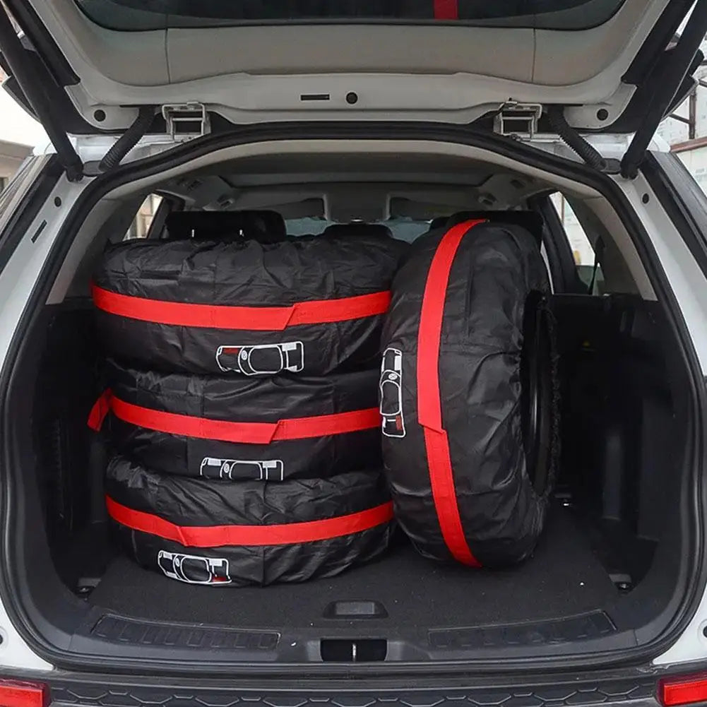 Car Spare Tire Cover Case Universal Auto Wheel Tires Storage Bags Qme