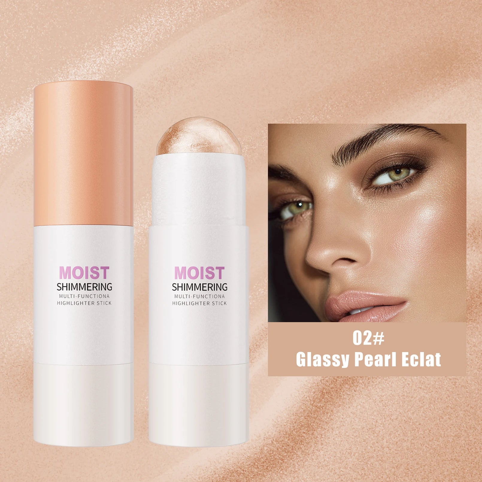 5 Colors Water Light High Gloss Stick Bronzer Shimmer Highlighter Blush Waterproof Face Contour Brighten Stereo Facial Makeup Qme 9519-2