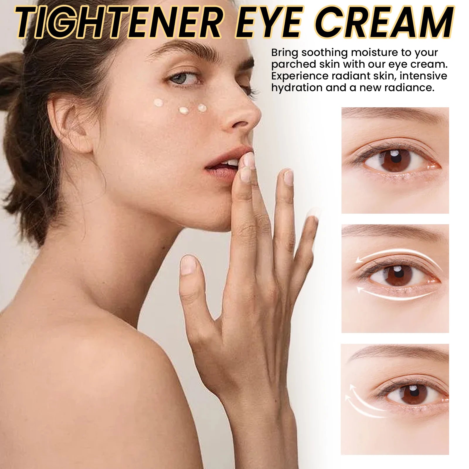 Instant Firming Eye Cream Firming Skin Around Eyes Reduce Dark Circles Eye Bags Moisturizing Eye Massage Cream Skin Care 15ml Qme