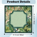 Mah Jongg Mat Vintage Non-slip Tropical Plants 80x80cm Portable Qme Green China Mainland