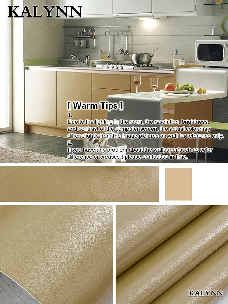 Vinyl Self-adhesive Wallpaper Contact Paper Waterpoof Peel Stick Wall Qme