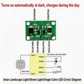 Solar PCB Controller 3 2V 7V 6V 12V 1A Light Control Lawn Lamp Qme one size Green