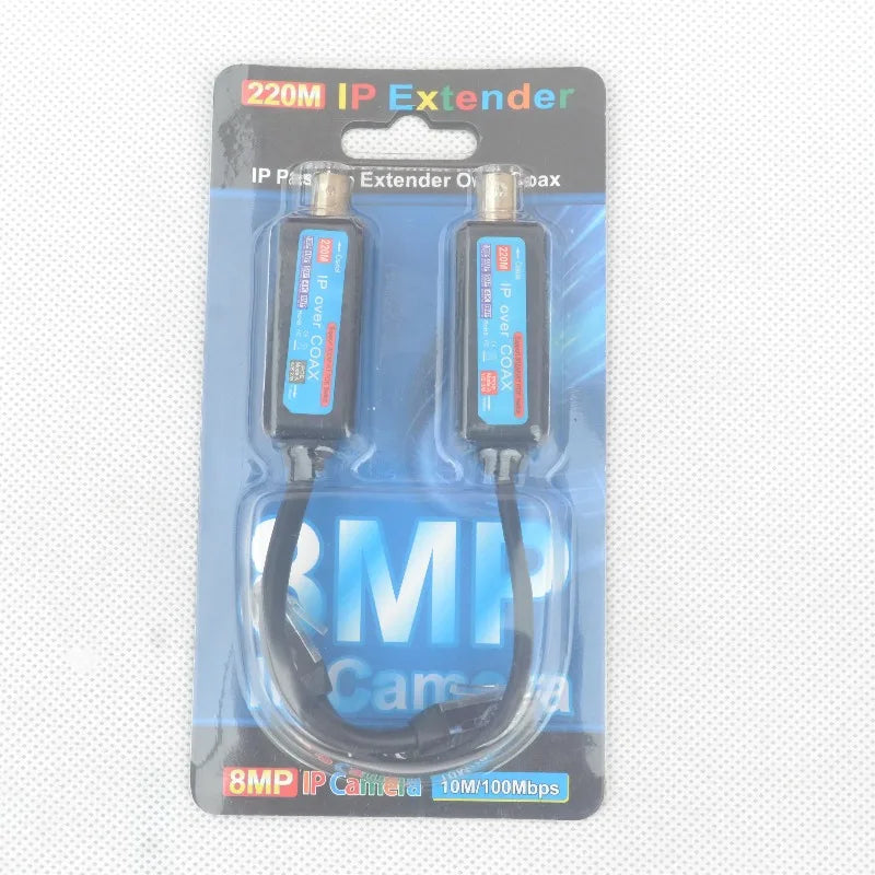 1PCS IP Network POE to Coaxial Cable Transmitter Extend HD Video Network Signal Support 12364578 Qme