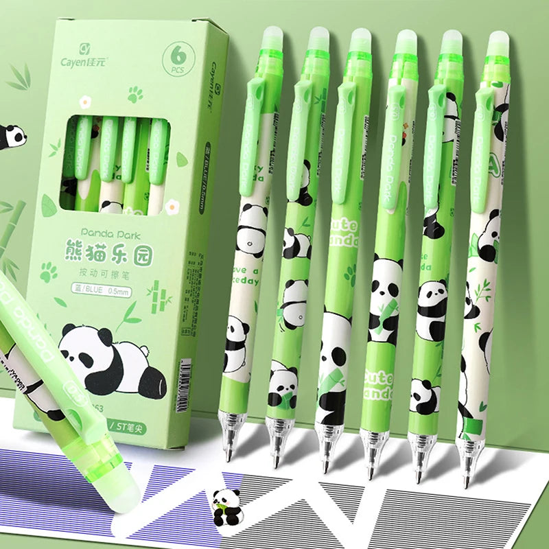 Cute Capybara Panda Gel Pens Erasable Office School Supplies Kawaii Qme