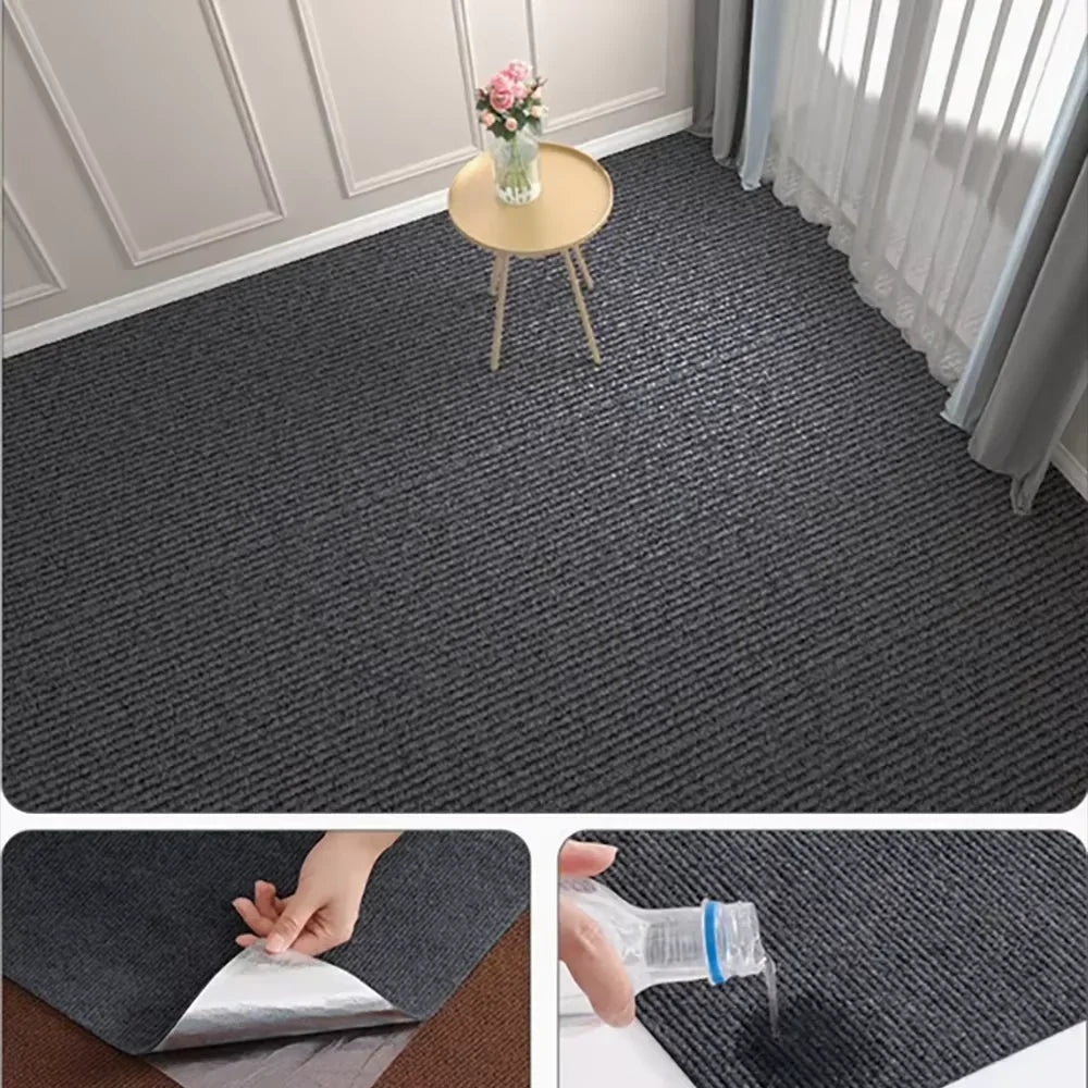 40cmx3m Self-Adhesive Non-Slip Pad, Waterproof & Oil Resistant Floor Mat for Kitchen/Bathroom Safety, Anti-Skid Rug Qme C