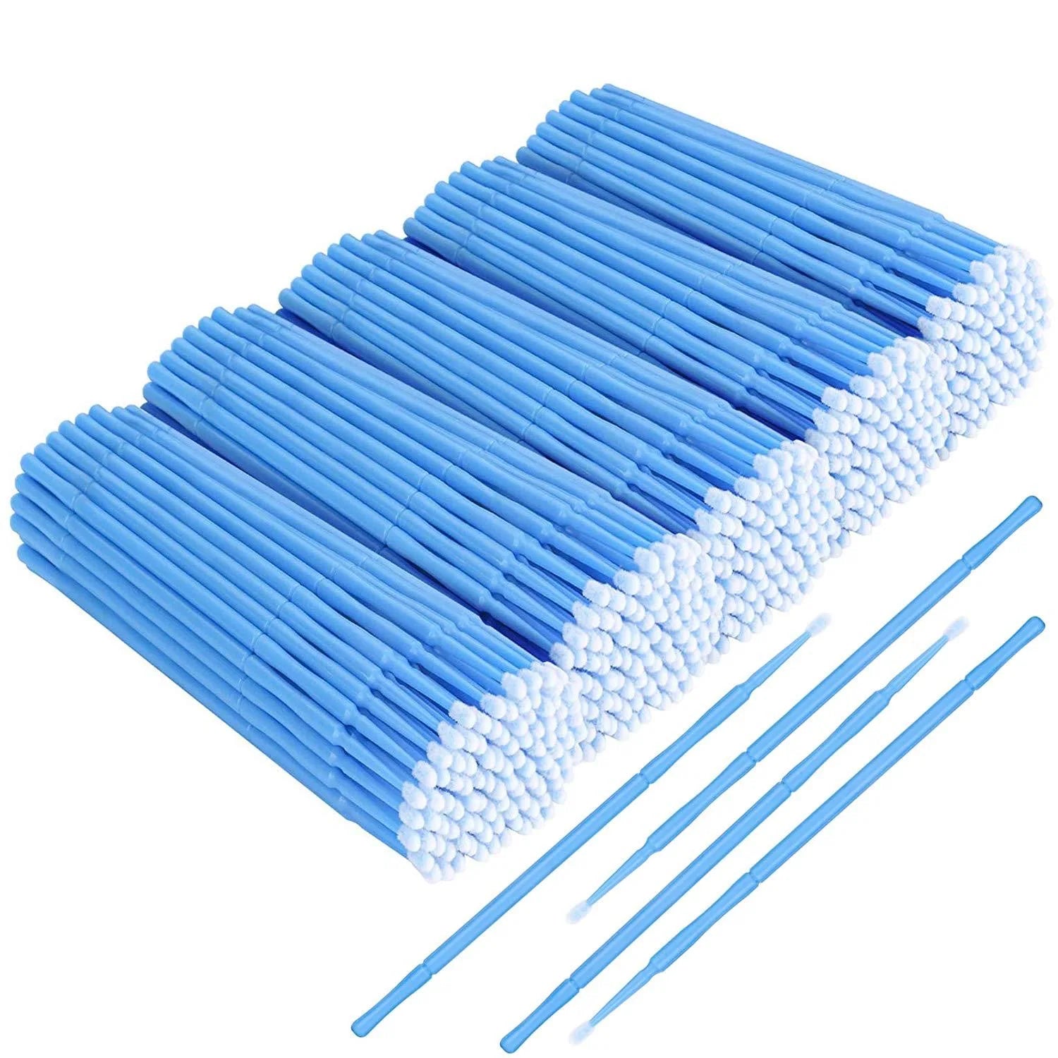 Lot Eyelash Extension Cleaning Swabs Lash Lift Glue Remover Qme blue