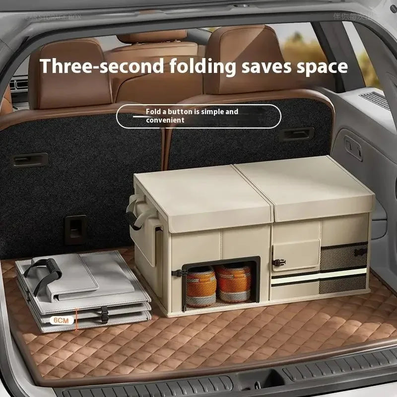 Car Trunk Storage Box Car Storage Box Large Capacity Car Organizer Storage Box Foldable Save Space Strong Load-Bearing Capacity Qme