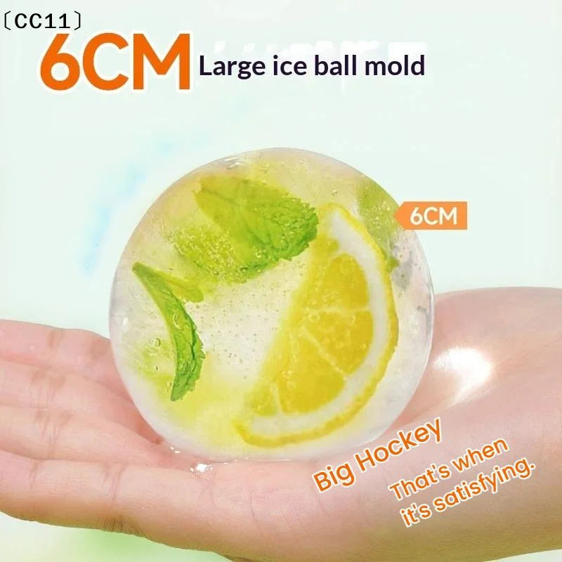 1 Large Ice Ball Mold Easy Demold Heat Cold Resistant Stackable Qme