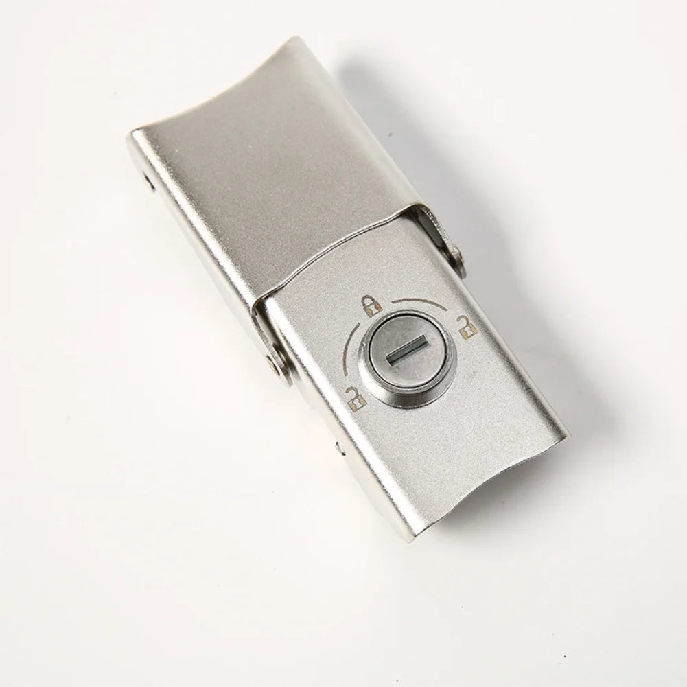Detachable Stainless Steel Buckle Lock Hardware Motorcycle Trunk Lock Hinge Lock 2 Keys Qme