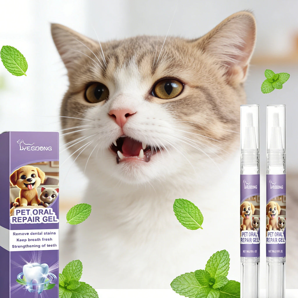 Pet Oral Repair Gel Effectively Removing Dental Plaque Eliminating Bad Breath Relieve Tooth Sensitivity Pet Oral Restoration Gel Qme