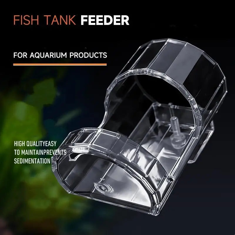 Automatic Food Dispenser Fish Tank Aquarium Feeding Tool Accessories Qme