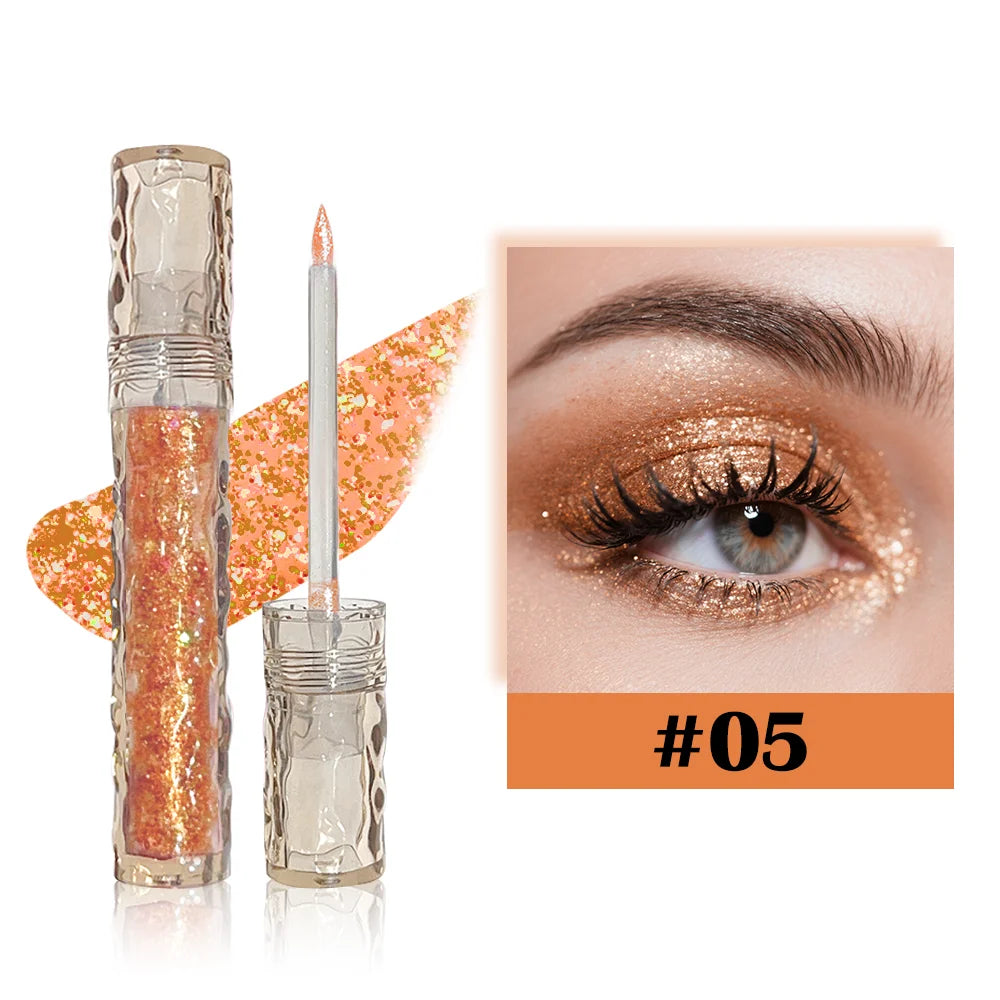 Liquid Eye Shadow Colors Makeup Nude Eyeshadow Palette Natural Matte Qme Orange