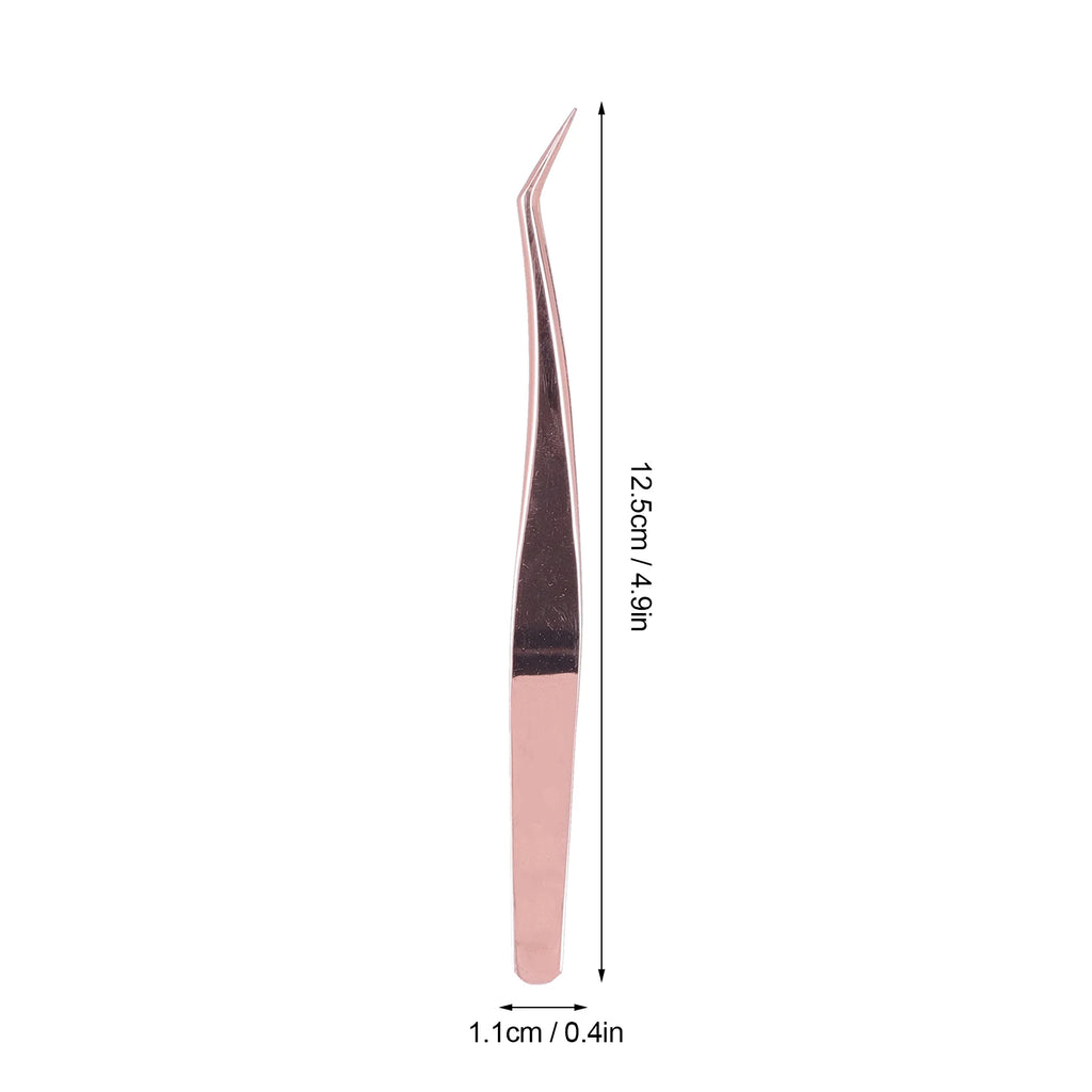 False Eyelashes Grafting Tweezers Fine Tip Stainless Steel Eyelash Extension Tool Tweezers Eyelash Extension Tweezers Qme
