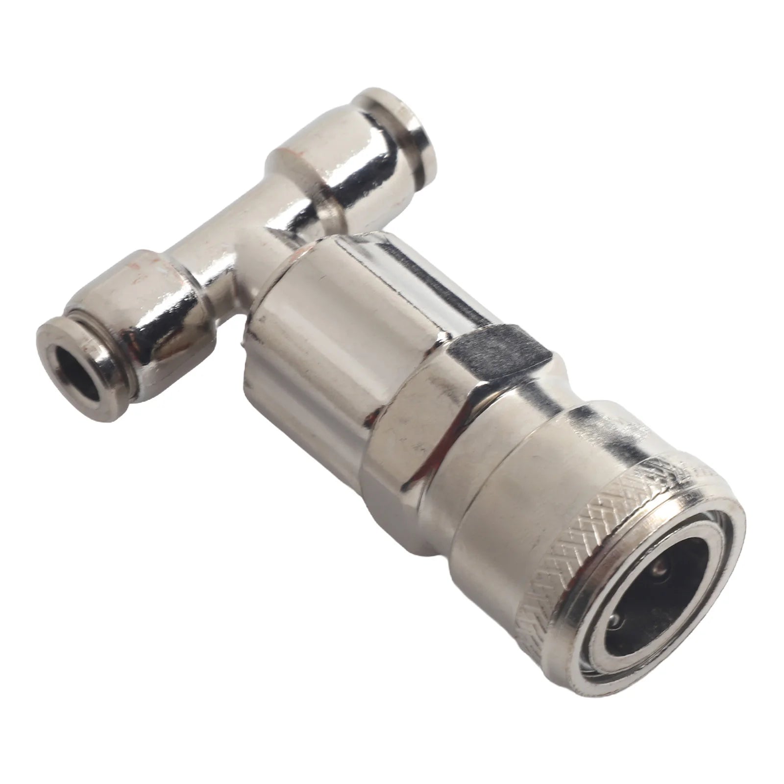 1 PC Three-way Straight Through Joint Pneumatic Tank Connector Pneumatic Fitting For Trucks And Trailers Pneumatic Qme C