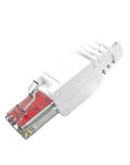 5pcs No Crimp Connectors Ethernet Cable Tool-less Crystal Head Plug CAT6 RJ45 Connector Qme WHITE 5pcs