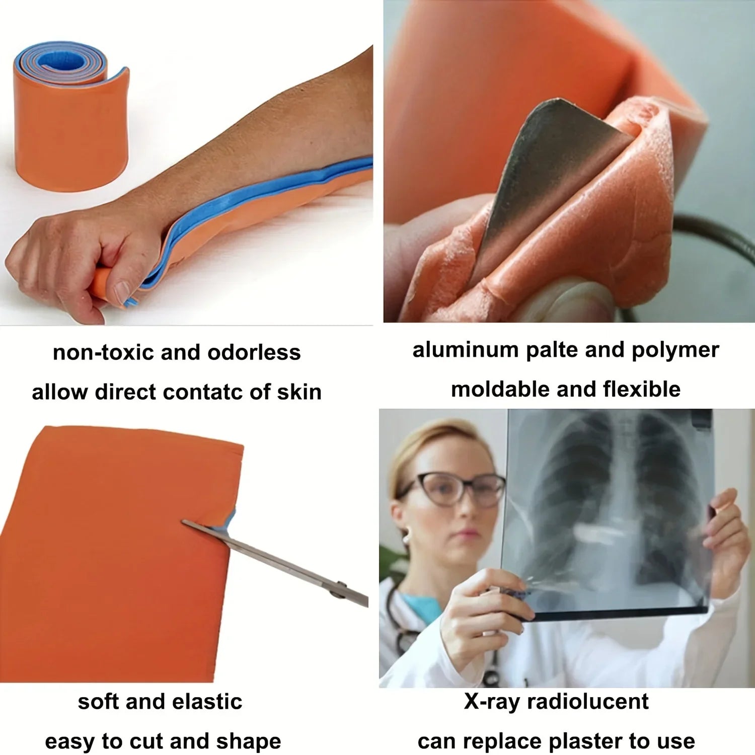 Emergency emergency bandage roll, is specially designed for use with orthopedic steel wires during fracture fixation. Qme