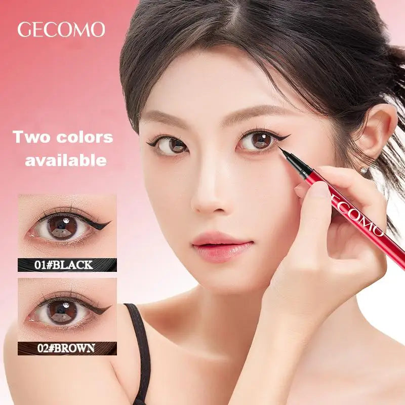 GECOMO Liquid Eyeliner 0.01mm Super Slim Waterproof Quick Dry Long Lasting Color No Smudging Eyeliner Pencil Qme