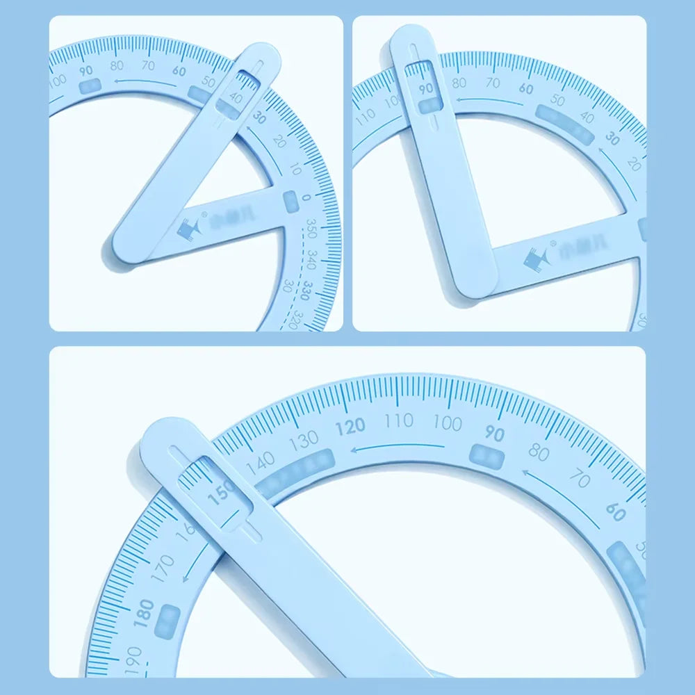 360 Degree Activity Protractor Student Angle Reader Teaching Aids Right Angle And Acute Drawing Stationery Qme