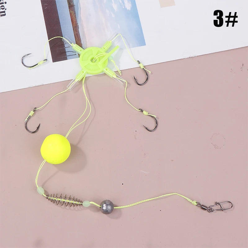 Fishing Bait Cage Tackle Anti Winding Float Line Group Feeder Sinker Qme 1