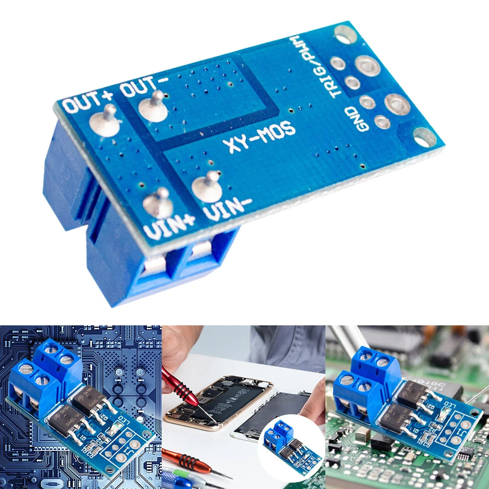 PWM Regulator Control Panel DC 5V-36V High Power MOSFET Switch Drive Module 400W 15A Max 30A 0-20KHz for Lamp Brightness Control Qme
