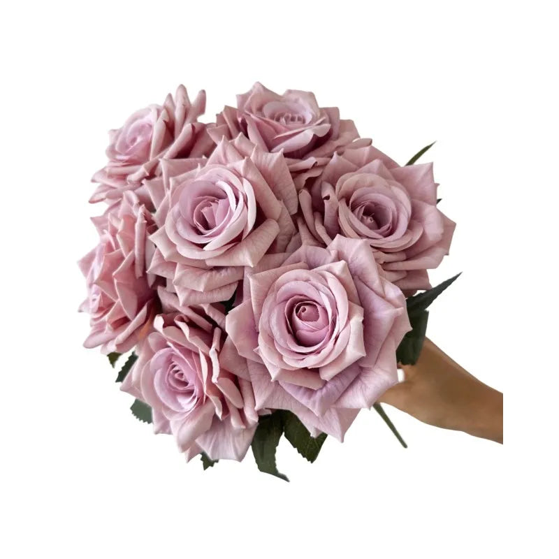 41CM Silk Screen Rose Artificial Flower Wedding Living Room Decoration Road Guide Bouquet, Artificial Flower Qme style 13