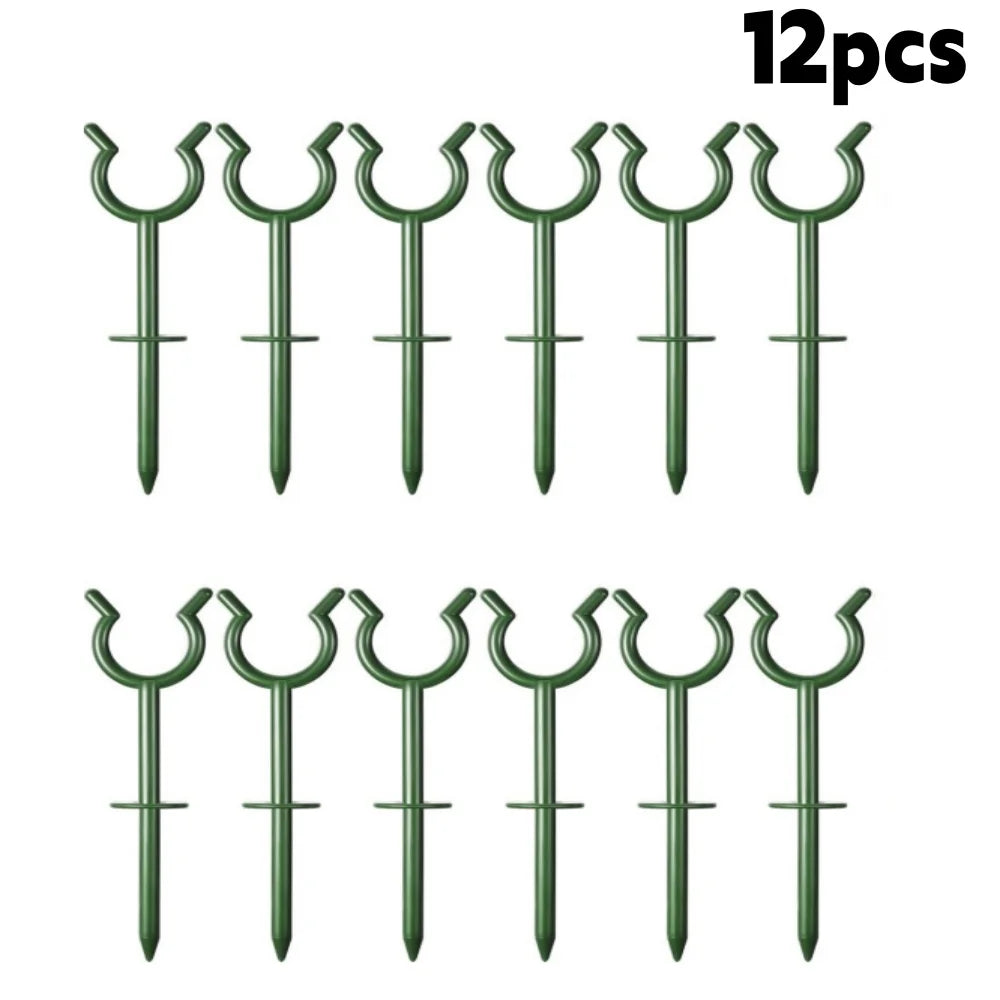 Garden Hose Bracket Irrigation Water Pipe Guide Nail Prevent Water Hose Entanglement Lawn Protector Gardening Tool and Equipment Qme 12pcs