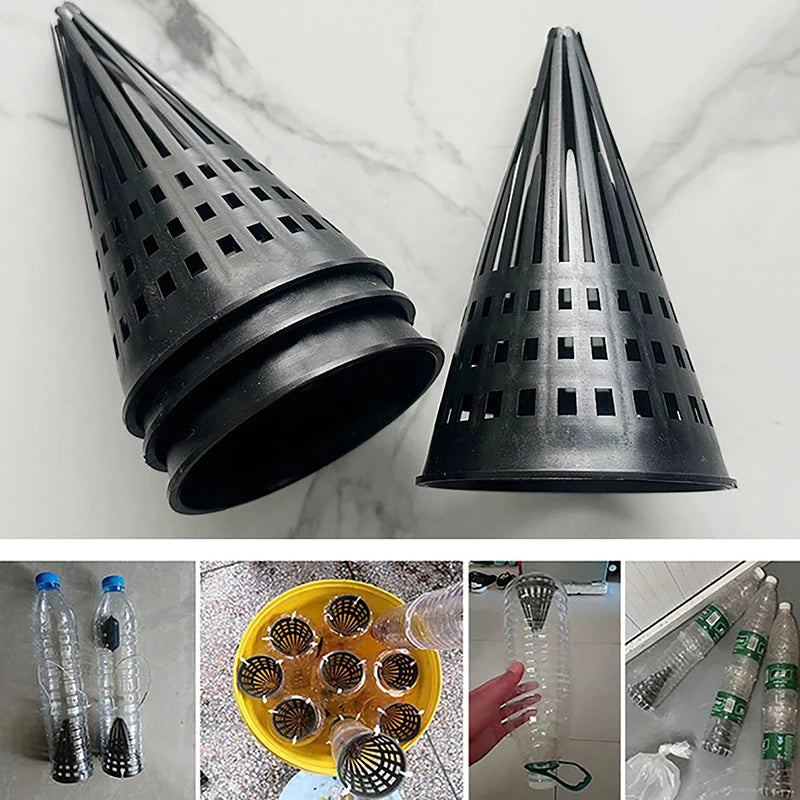Tapered Inlet Fishing Net Finless Eel Loach Trap Cage Lid Durable Qme