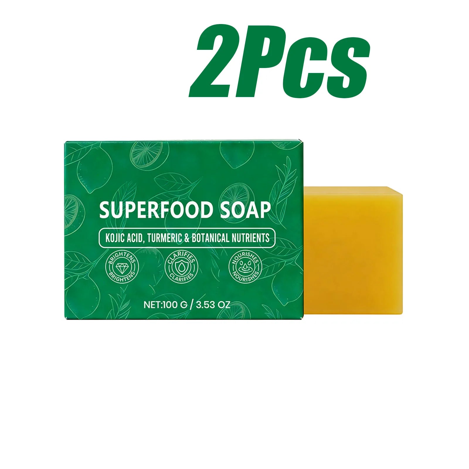 Natural Turmeric Soap for Face & Body Cleanser Handmade Superfood Soap Bar Moisturizing Brightening Skin Exfoliating Face Wash Qme 200g Boxed