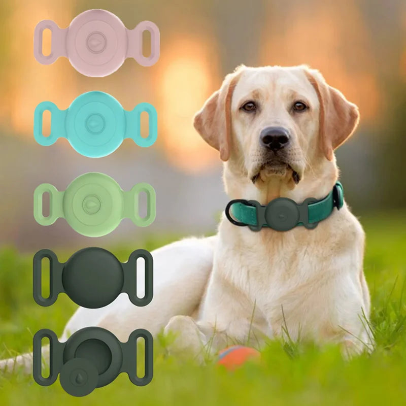 Cover For Apple Airtag Case Dog Cat Collar GPS Finder Colorful Protective Soft Silicone Case For Apple Air Tag Tracker Holder Qme