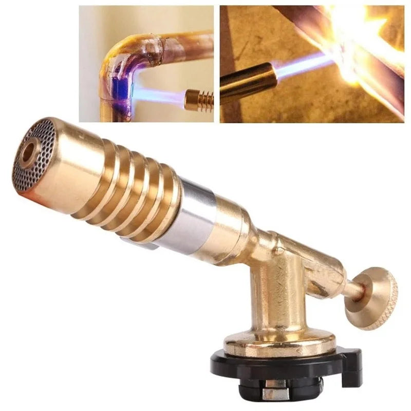 Butane Gas Burner Flame Torch Autoignition Lighter Cooking Soldering Qme