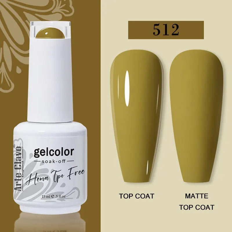Arte Clavo Red Series Nail Polish Party Colors Gel Varnishes All Qme 512