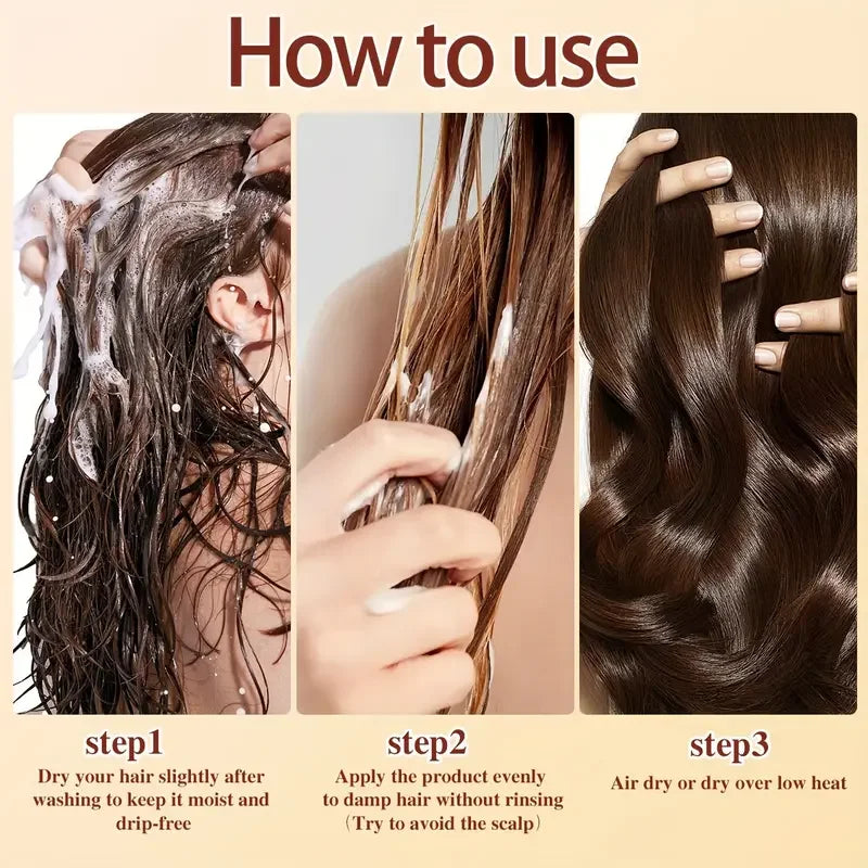 Collagen Hair Care Deep Repair Conditioning Moroccan Argan Oil Hair Mask Essence Suitable for Dry and Damaged Hair Qme