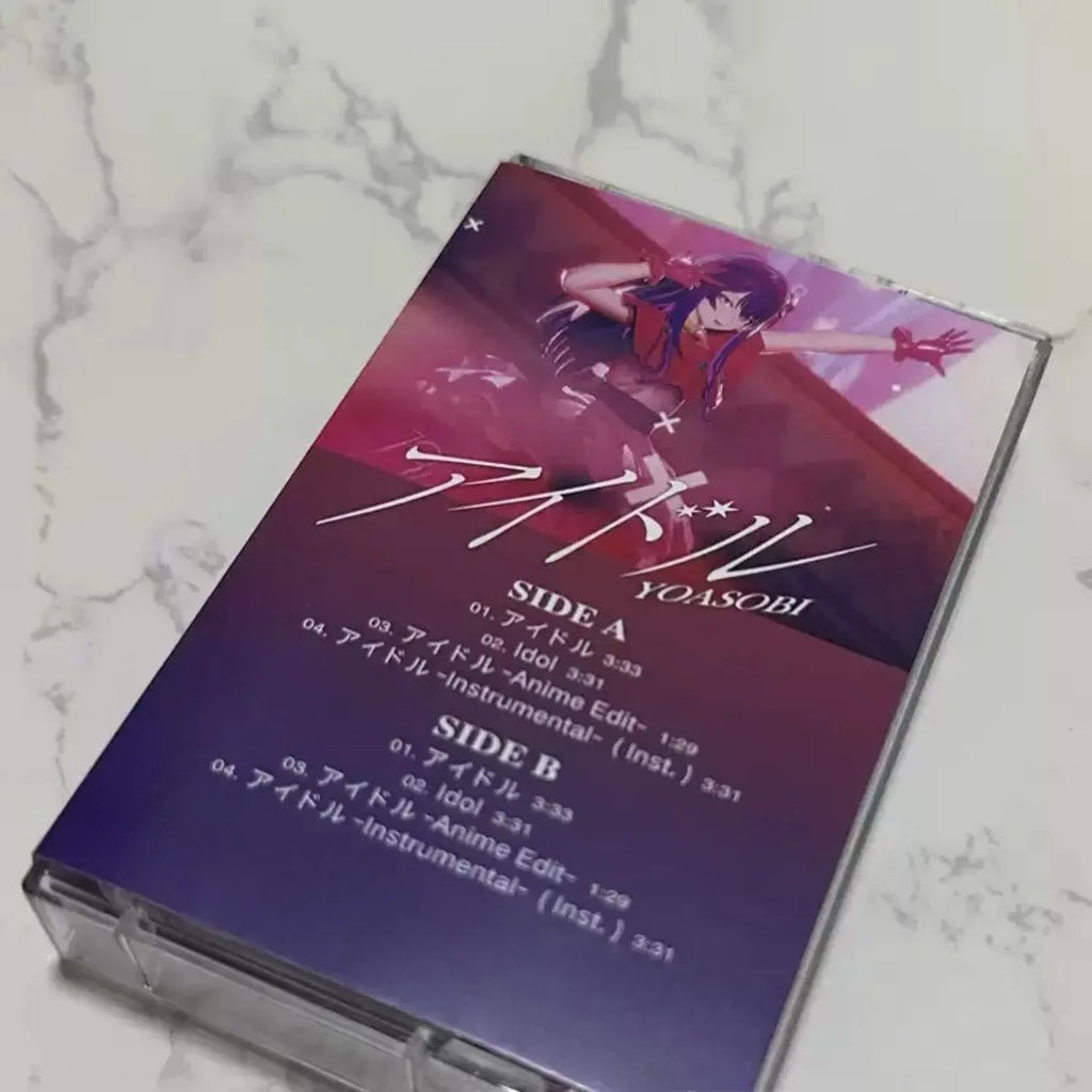 Retro Japanese Style Music Cassette Tape, 2D Idol Character Themed Cover, Pop Ballad Track Collection for Retro Music Lovers Qme