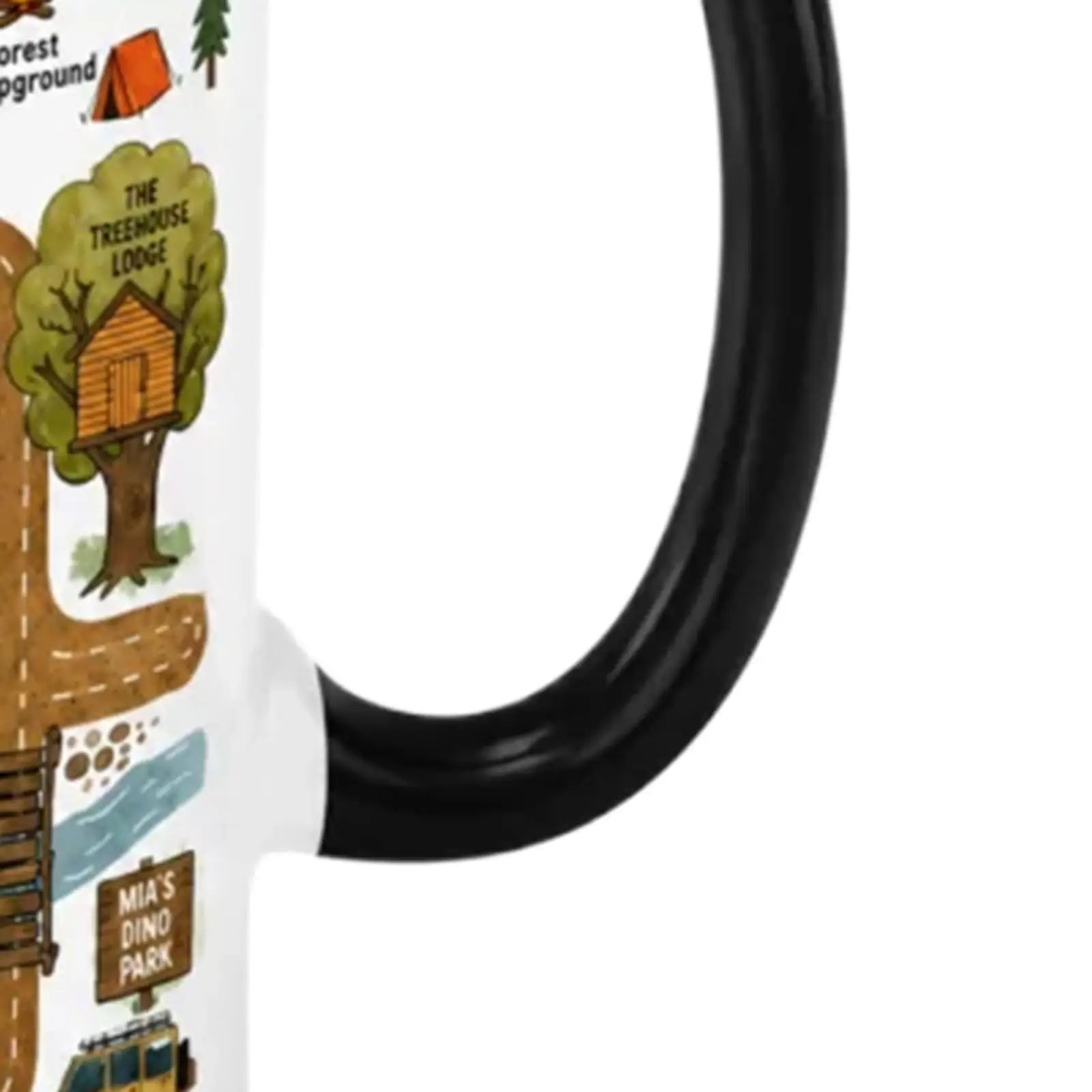 Dad Coffee Mug Vehicle Map Pattern Cup Ceramic Novelty Mugs Men Adult Qme