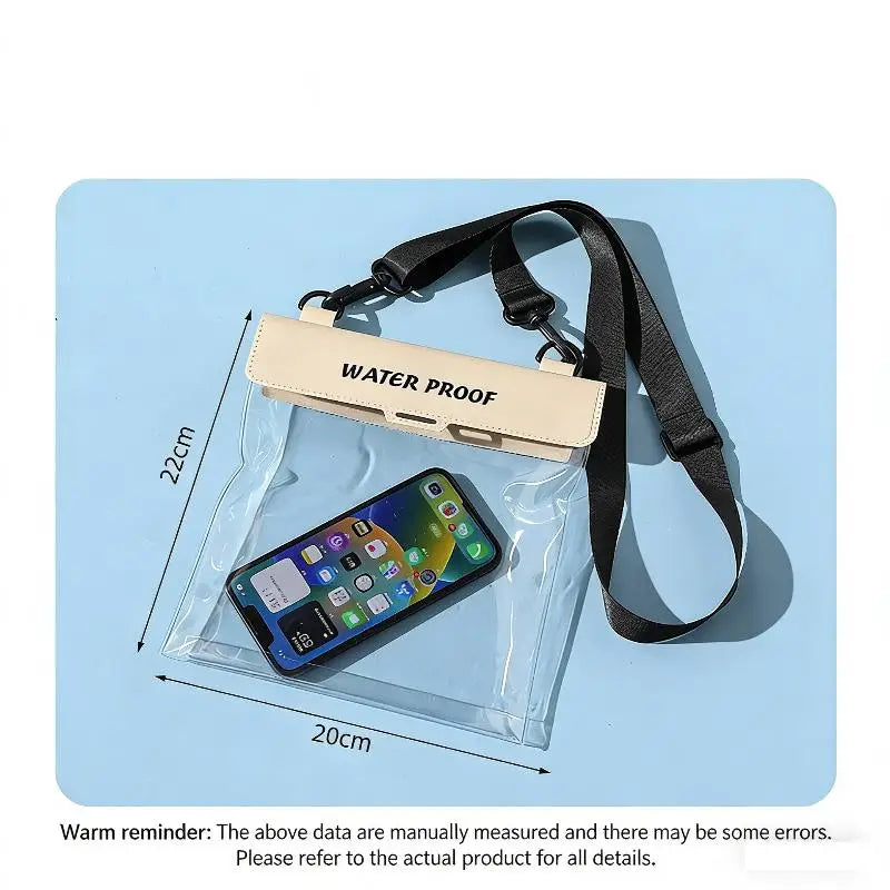 Universal Waterproof Phone Pouch Transparent Window Full Touch Qme