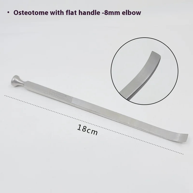 Stainless Steel Flat-handle Bone Chisel Dental Nasal Orthopedic Qme i