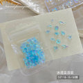 Mixed Aurora Shell Nail Charms Ocean Series Starfish Conch Coconut Tree Resin Nail Art Decorations DIY Manicure Accessories Qme F 50pcs mix per pack