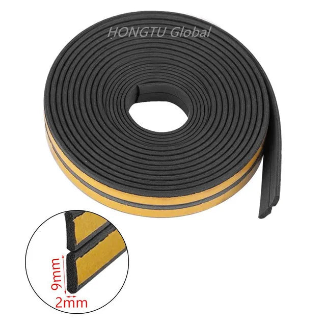 Rubber Foam Window Door Seal Self Adhesive Windproof Tape Door Joint Filler Collision Avoidance Soundproof Sealing Strip Qme