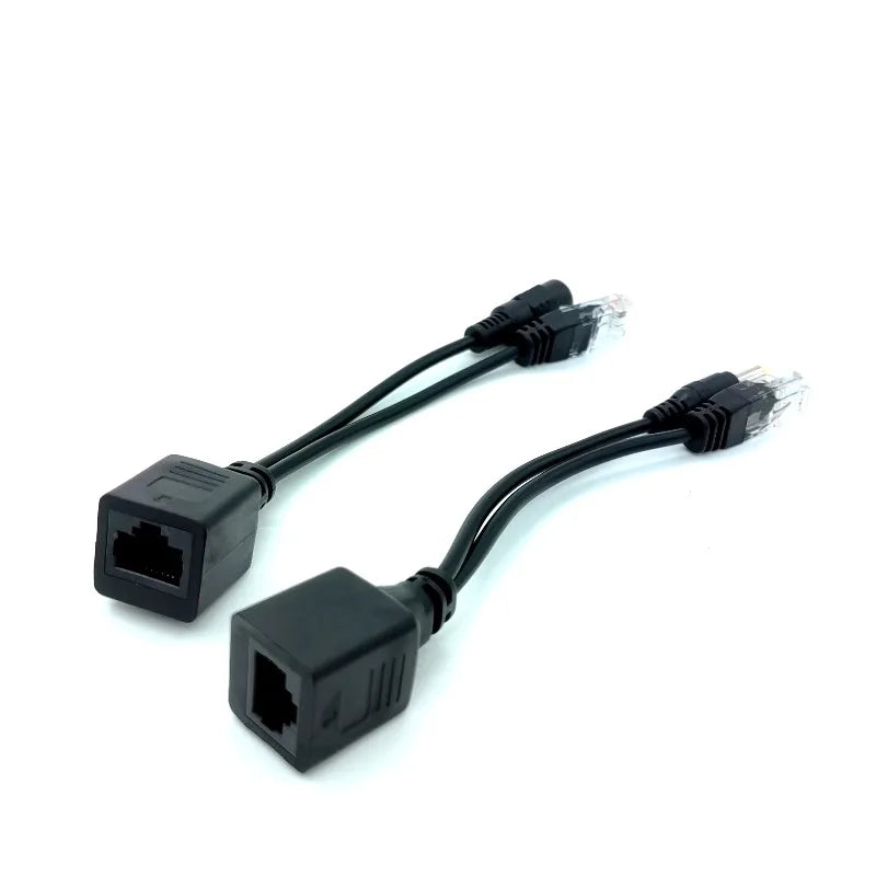 5pcs POE Cable Passive Power Over Ethernet Adapter Cable Power Supply Module 12-48v Splitter Kit For IP Camera Qme