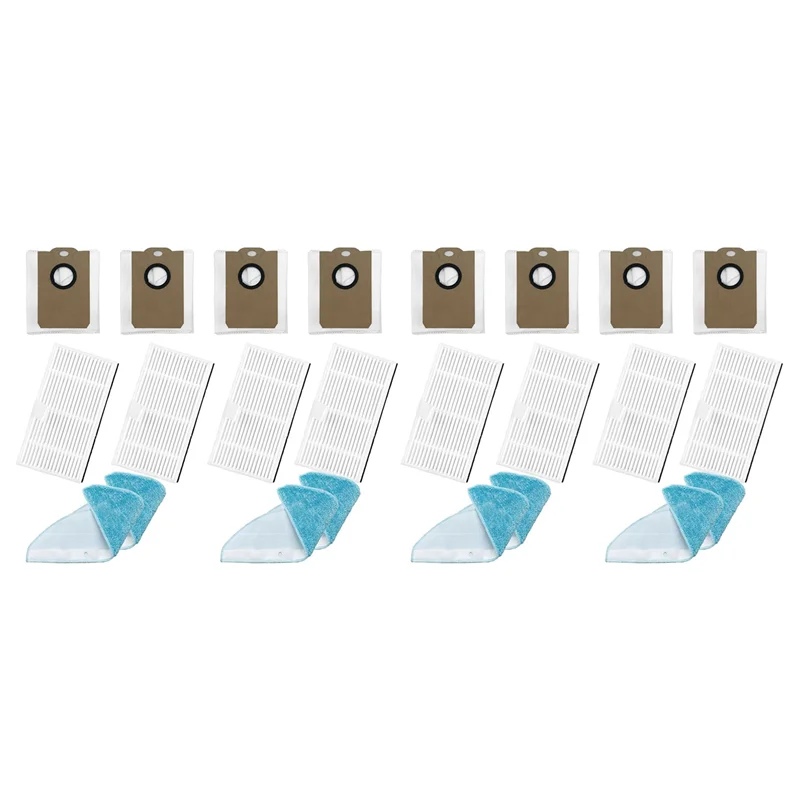 A02F-8X For LIECTROUX G7 Vacuum Replacement Parts Accessories Hepa Filter Mop Cloth Dust Bag Qme As Shown