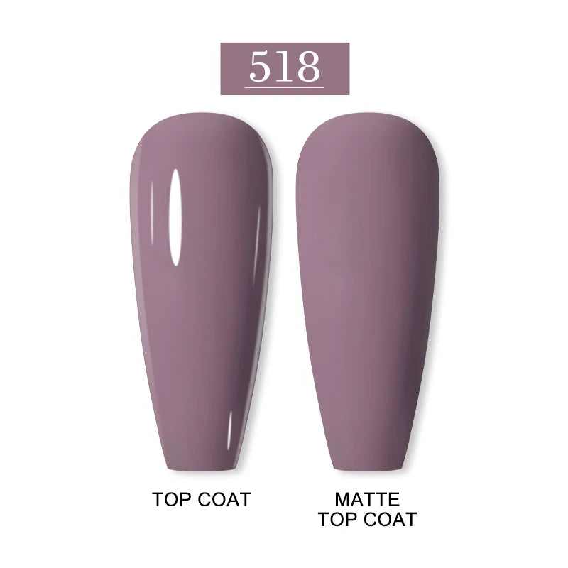 Arte Clavo Nail Art Designs Matte Coat Gel Polish Winter Pink Semi