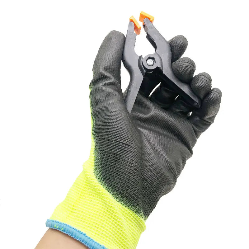 5pairs 500 Labor Protection Rubber Gloves Elastic Anti-slip Wear-resistant Soft Breathable Latex Foam Qme