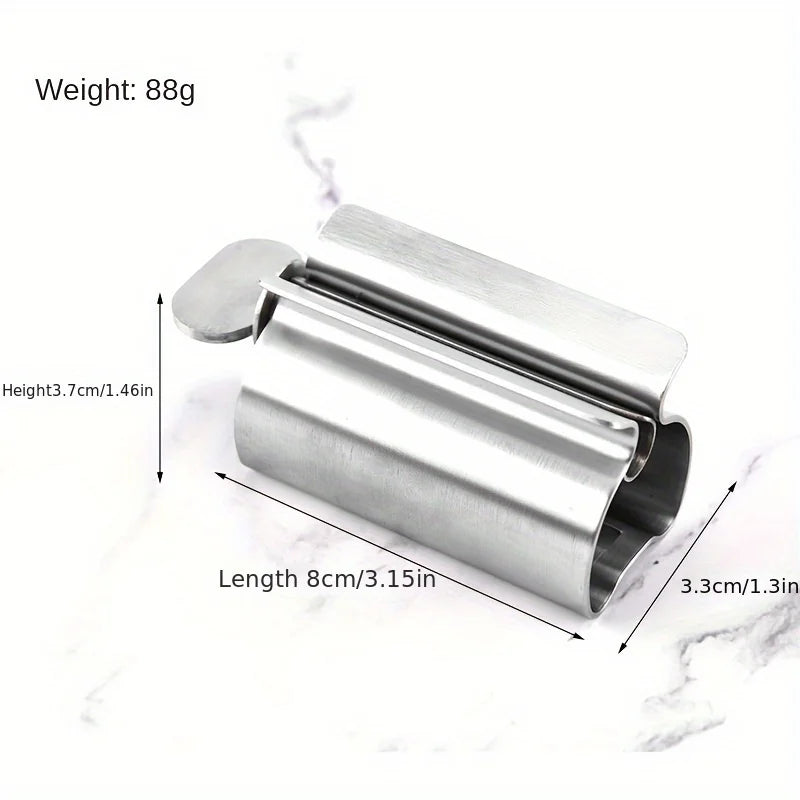 Stainless Steel Toothpaste Squeezer, Metal Tube Roller For Toothpaste, Cream, Cosmetics, Bathroom Tool Qme
